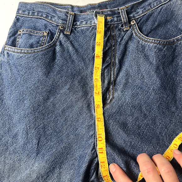 Bill‎ Blass Easy Fit Crop Women's size 6 Blue Denim Mom Jeans Casual Weekend - Picture 5 of 10